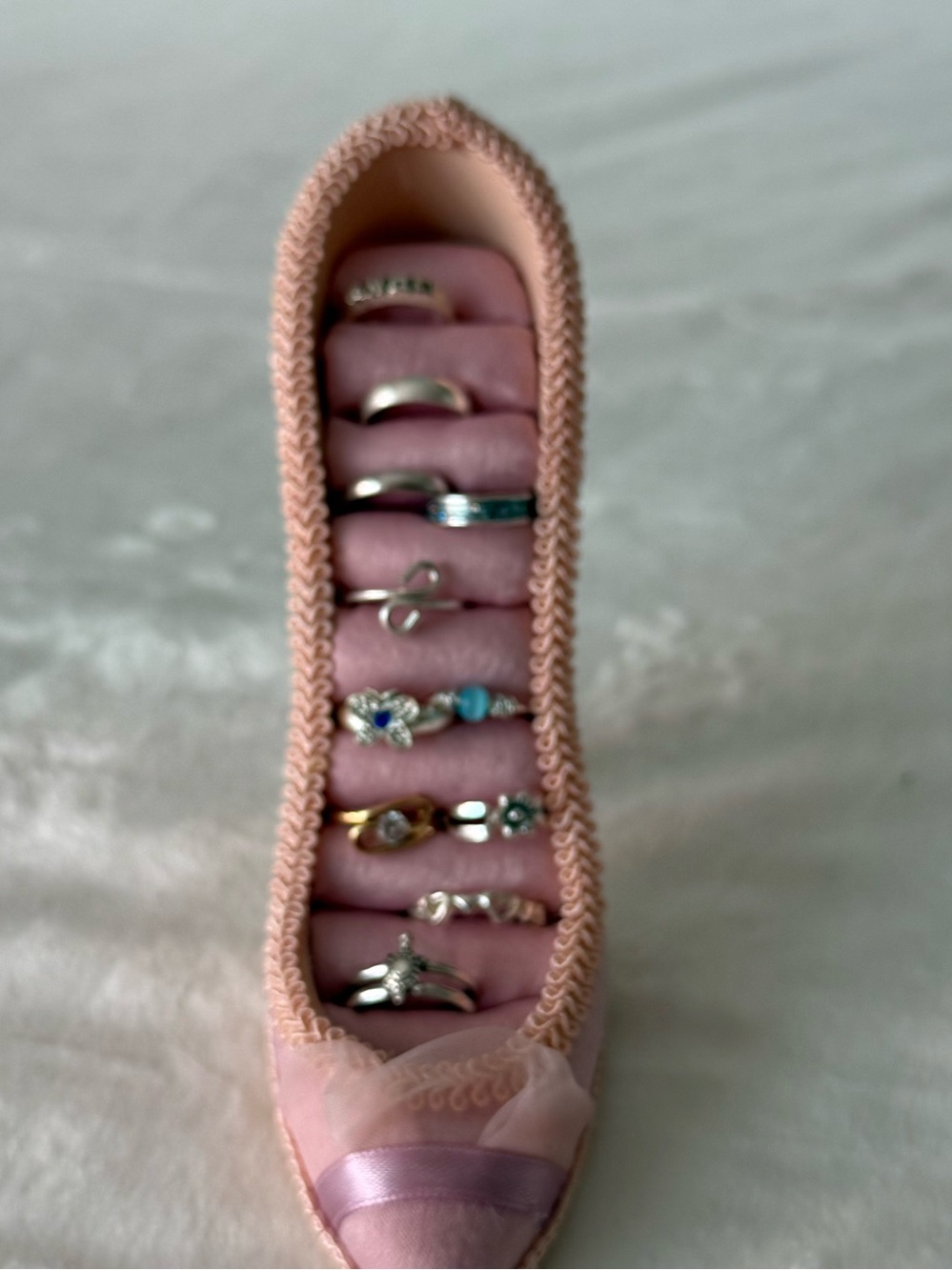 11-Piece Mixed Toe Ring Lot Silver Tone Adjustable Boho Beach Floral Heart - Picture 3 of 4